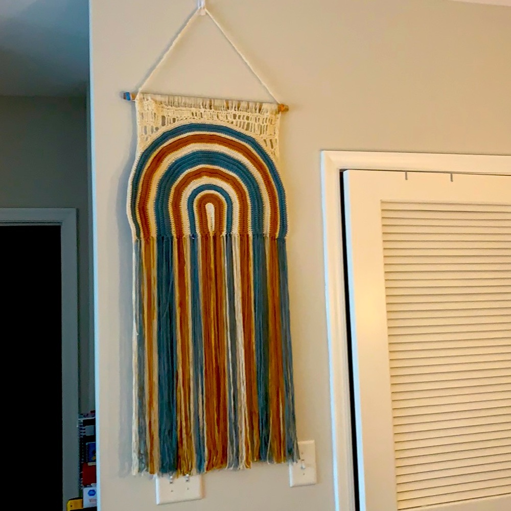 Rainbow wall hanging